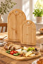 Set of 2 Bamboo Cutting Boards, Kemer Classic Corner Curve Model, 32X22 cm & 25X16 cm - 5
