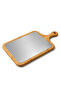 Bamboo Cutting Board with Double-Sided Stainless Metal Surface - Natural Wood Presentation and Chopping Board - 4