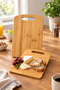 Double Bamboo Cutting Board Set, Small Size: 28 × 20 Cm, Large Size: 33 × 24 cm - 4