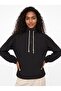 Black Striped Textured Stand Collar Half Zipper Long Sleeve Comfortable Fit Shirt with Elastic Cuffs - 2
