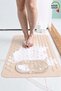 Shower Cabin Bathtub Bath Mat 36 X 69,5 cm Bathroom and Shower Anti-Slip with Suction Cup M-162
