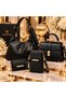 Women's 4-Piece Bag and Wallet Set – Large Shoulder Bag, Handbag, Phone Bag, and Wallet Premium Combination