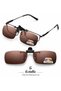 One Piece Polarized Clip on Flip up Sunglasses over Prescription and Reading Glasses Frames,Men Women Compact Fit Clip In Sunglass Unisex