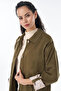 Buttoned Non Denim Jacket Dark Khaki - 7