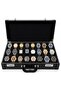 Watch Case for 24 Watches - Diplomat Series Premium Alcantara Leather Collection Box - Black