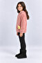 Girl's Hooded Plush Coat with Zipper Pockets and Duck Accessory Soft Winter Jacket Ak4127 - 4