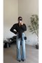 Black Shawl Detailed Padded Shirt - 5