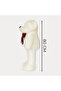 80 cm Plush Teddy Bear with Bow Tie – Large Size Cuddly Toy, Meaningful Gift for Loved Ones and Special Occasions - 7