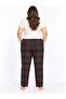 Women's 494 Plus Size Oversized Suede Plaid Single Bottom Pants - 2