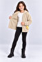 Girl's Hooded Plush Coat with Zipper Pockets and Duck Accessory Soft Winter Jacket Ak4127 - 3