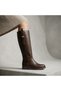 Women's Zanna Flat-Soled Buckle Boots - Brown - 5
