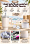 Quencher 1,18 Thermos with Straw Compatible with 1 Set of 3 Transparent Leak-Proof Set and Transparent Base