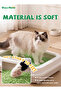 7L, 2.5kg x 4, Green Tea Flavor Tofu Cat Litter (4-Pack) Light Herbal Aroma, 2mm Precision Pellets, 7L Water Absorption, Flushable & Low Dust - 8