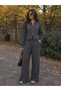 Collar Button Detailed Knitwear Top and Bottom Set - 3