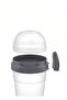 Yogurt & Muesli Container - Diet Container with Spoon and Fork - Practical Salad Container - Snack Container 600 ml + 200 ml - 4