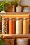 3-4 Bamboo Vacuum Lids Round Borosilicate Glass 4-Piece Jar Set Storage Container 1650ml 10X25Cm - 2