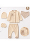 Babynova 0-3 Months 100% Cotton 5 Piece Baby Hospital Discharge Set - 6