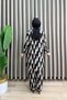 Behiye Trousers Suit Viscose Fabric Women's Black Self Patterned Relaxed Cut Trousers Double Suit - 3