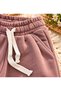 100% Cotton Girls' Tracksuit Set Acapella Floral Printed Sweatshirt Wide-Leg Pants Pink Brown - 5