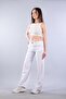 5193 Loose Fit Linen Pants with Elastic Waist - 2
