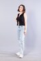 10836 sleeveless o-neck blouse with zipper accessory - 6