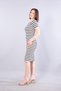 5700 (N-1050) Short Sleeve Striped Camisole Dress - 2