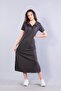 26675 polo neck modal fabric dress - 3