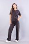 26685 O Neck Rajp Rajp Striped Edges Short Sleeve Modal Set (26973) - 2