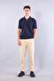 10030 zippered shirt collar short sleeve t-shirt - 4