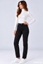 Women's Viscose Full Turtleneck Bodysuit with Snap Fasteners - White - 6