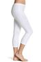 Underwear Passage Women's White Bamboo Capri Leggings Qen 804 - 3