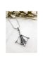 Silver Color Men's Crossbow Arrow & Bow Necklace - 3