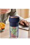 Electric Juicer Cup with Straw, Portable Rechargeable Blender, Large Capacity for Juice & Ice Deep Sea Blue - 6