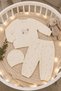 Rose Girl Embroidered Hat, Sweatshirt and Pants 3-Piece Baby Girl Set - 2