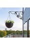 Outdoor Hanging Plant Brackets 12 INCH Wall Mounted Plant Hanger Leaves and Birds Style (2PCS) - 5