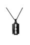 Black Color Razor Design Men's Necklace