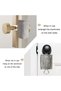 Door Silencer Padded Latch Cover,Quiet Closer Baby Nursery Door Cushion,Light Grey,Set of 3 - 3