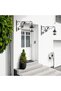 Outdoor Hanging Plant Brackets 12 INCH Wall Mounted Plant Hanger Leaves and Birds Style (2PCS) - 3