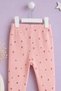 Baby Girl Floral Print Ruffle Detail Ribbed 2-Piece Set Long Sleeve Top and Leggings - 5