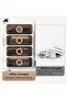 Two-Tier Light Luxury Makeup Case with Top Lid and Drawers,Large Capacity Desktop Cosmetic Organizer for Vanity and Bathroom,White Transparent - 5
