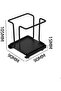 Metal Bathroom Cup Holder,Disposable Paper Bathroom Cup Holder for Home Office (Black) - 2