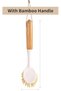 Kitchen Dish & Cast Iron Brush with Scraper, Skillet Scrub Cleaner with Handle - 7
