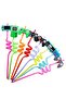 8-Piece Video Game Party Reusable Plastic Straws,Game Controller Pattern Drinking Straws for Gamer Birthday Party Supplies - 3