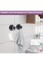 Matte black bathroom hooks,for towels, robes, installed on bathroom walls, kitchens - 6