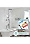Thermostatic Shower Set, Copper Plated Bathroom Faucet with Height Adjustable Hand Shower - 4