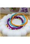 Mixed Color - 4 Pieces - Cut Bead Women's Anklet - 2
