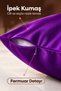 Violet Colored 1 Piece 100% Silk Pillowcase (50 cm -70 cm) with Zipper - 3