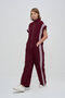 Sleeveless Stripe Detailed Zippered Jumpsuit - 5