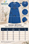 Plus Size Denim Dress with Pockets Comfortable Fit Summer Casual Midi Blue Dress 44-60 Size - 2