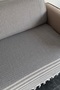 180*220 Cm. Organic 3-Seat Sofa Sofa Bed Cover Cotton Large Size Hand-Tied Multi-Purpose Cover - Anthracite - 6